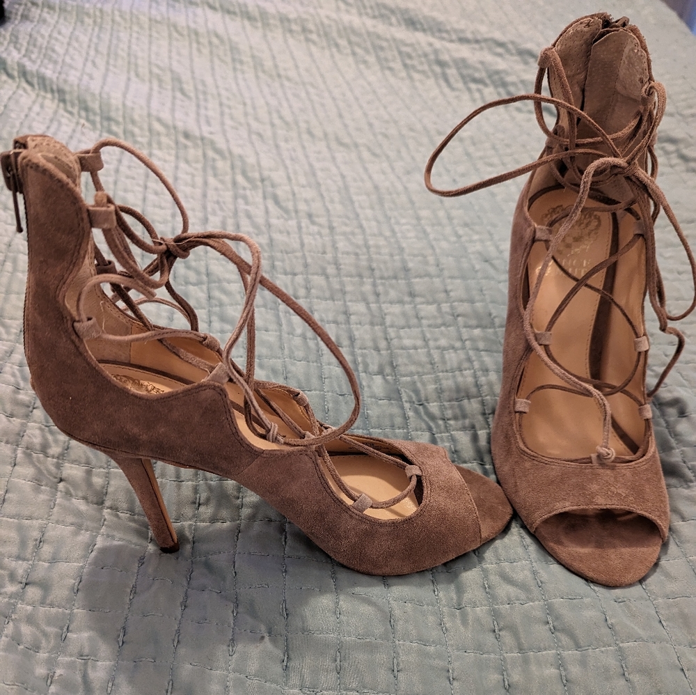 Vince Camuto suede heels